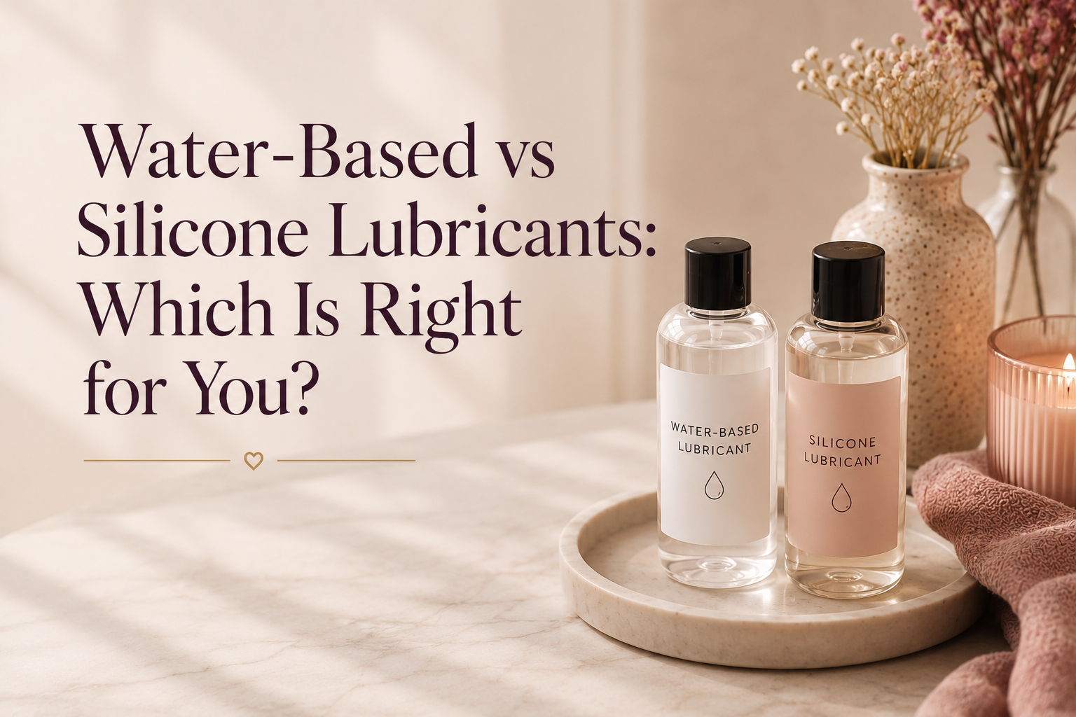 Water-Based vs Silicone Lubricants: Which Is Right for You?