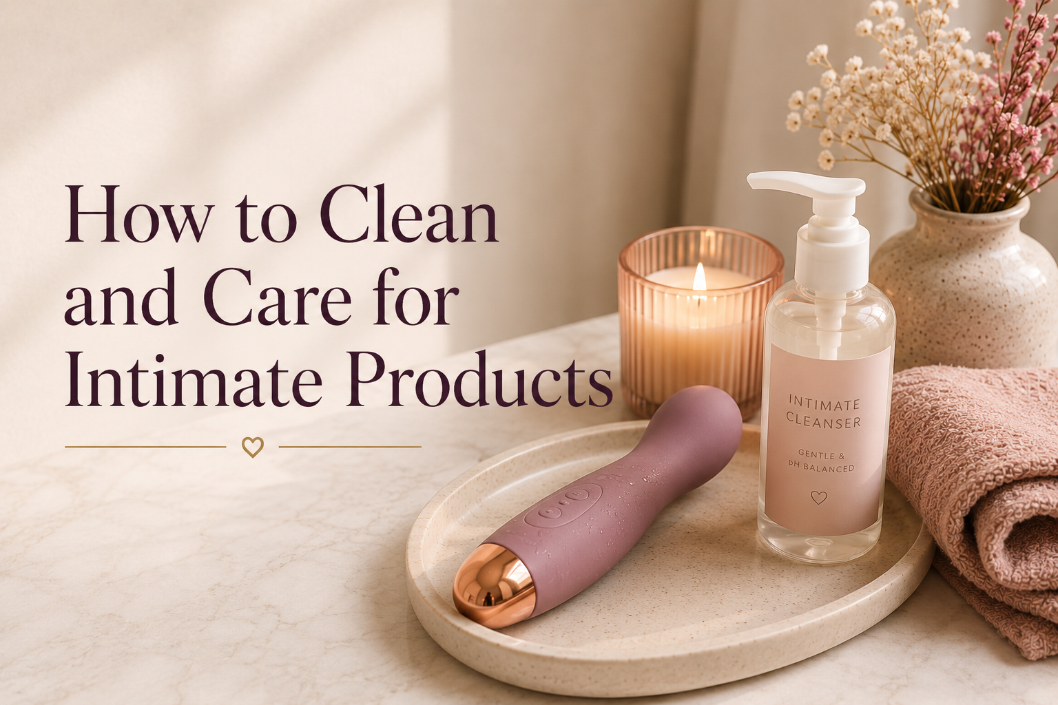 How to Clean and Care for Intimate Products
