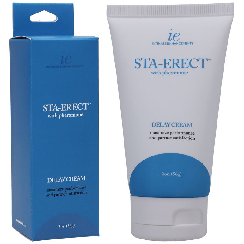 Doc Johnson Sta-Erect Delay Cream for Men, 56 g tube