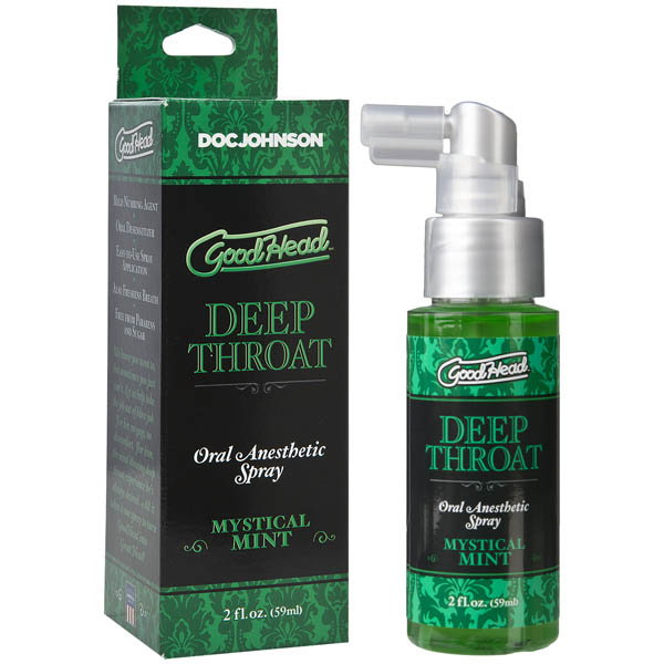 Doc Johnson GoodHead Deep Throat Spray Mystical Mint 59ml bottle with spray nozzle