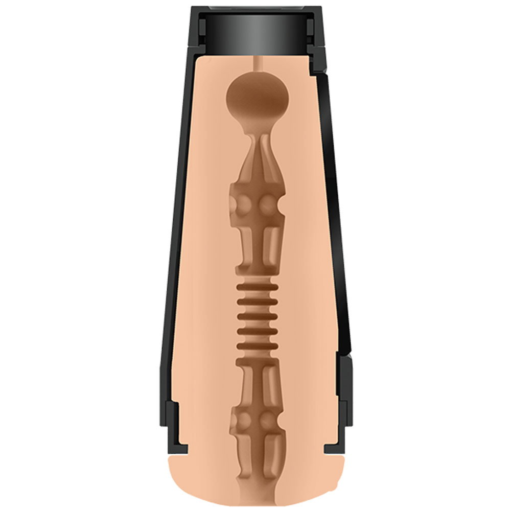 Doc Johnson Main Squeeze Nicole Doshi hard-case masturbator with ULTRASKYN sleeve