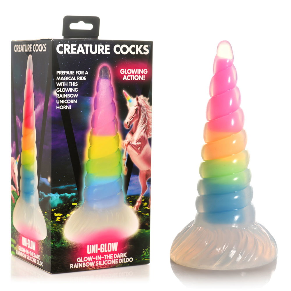 Creature Cocks Uni-Glow Silicone Dildo — image 1