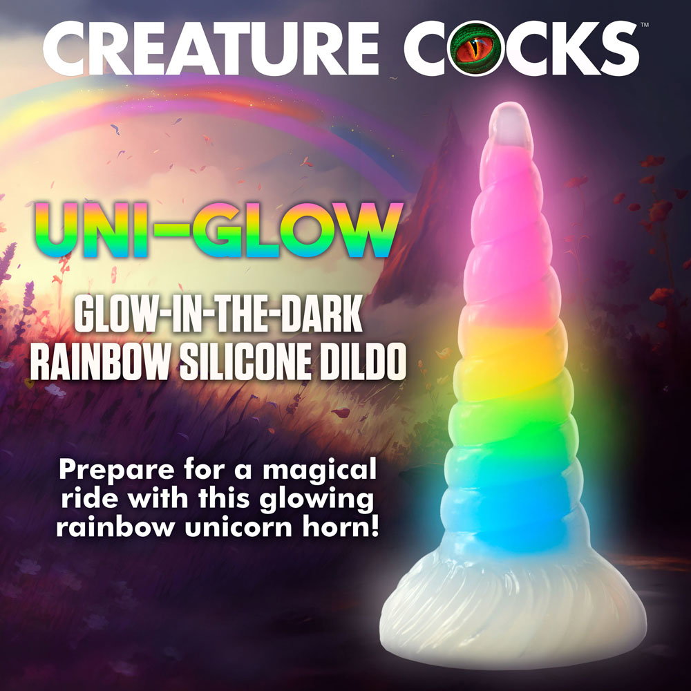 Creature Cocks Uni-Glow Silicone Dildo — image 3