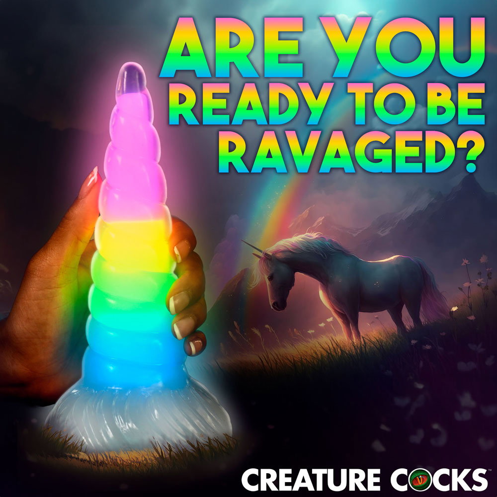 Creature Cocks Uni-Glow Silicone Dildo — image 4