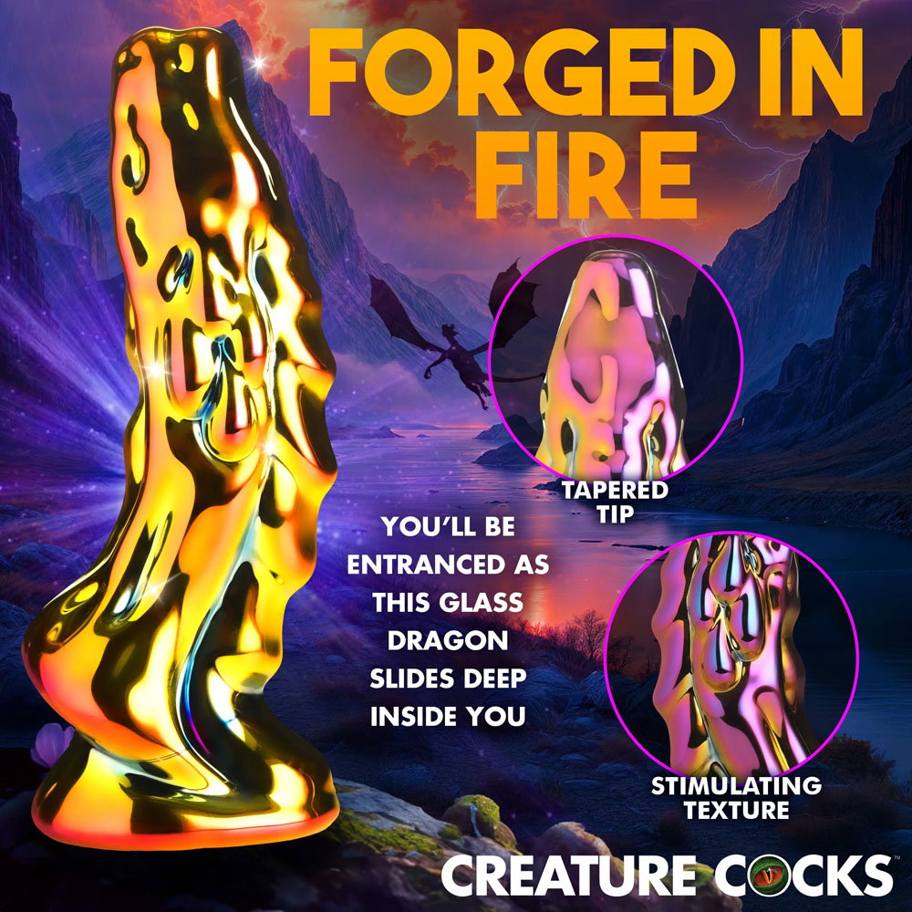 Creature Cocks Dragon Glass Dildo — image 4