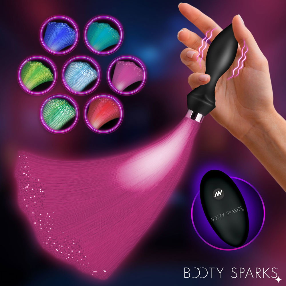 Booty Sparks Vibrating Silicone Fibre Optical Butt Plug — image 2