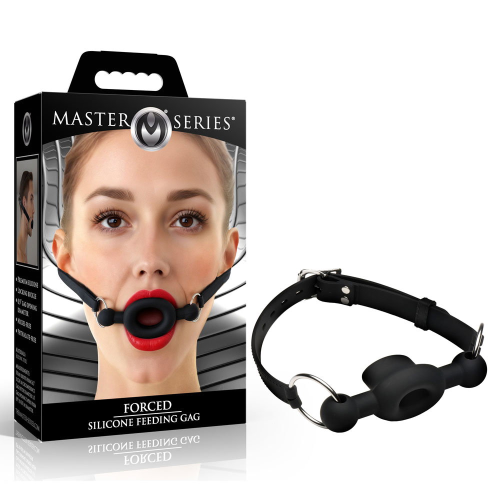 Master Series Forced Silicone Feeding Gag — image 1