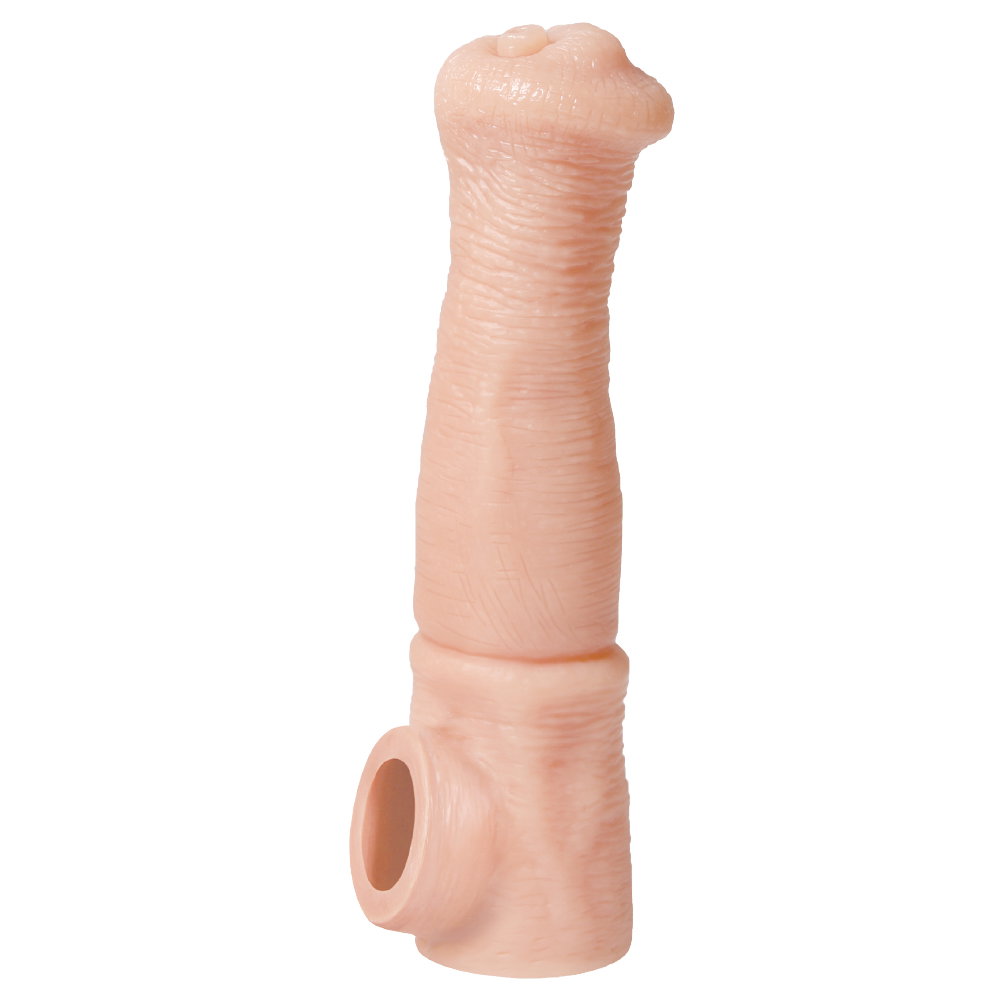 Kokos Cock Sleeve 012 full-length TPE penis extender sleeve with integrated testicle sling