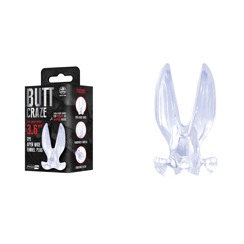 Excellent Power Butt Craze Transparent Tunnel Plug — image 1