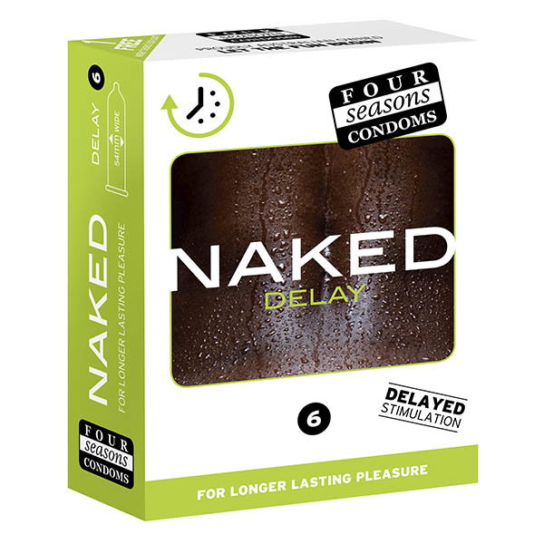 Four Seasons Naked Delay Condoms 6 Pack | Little Desires