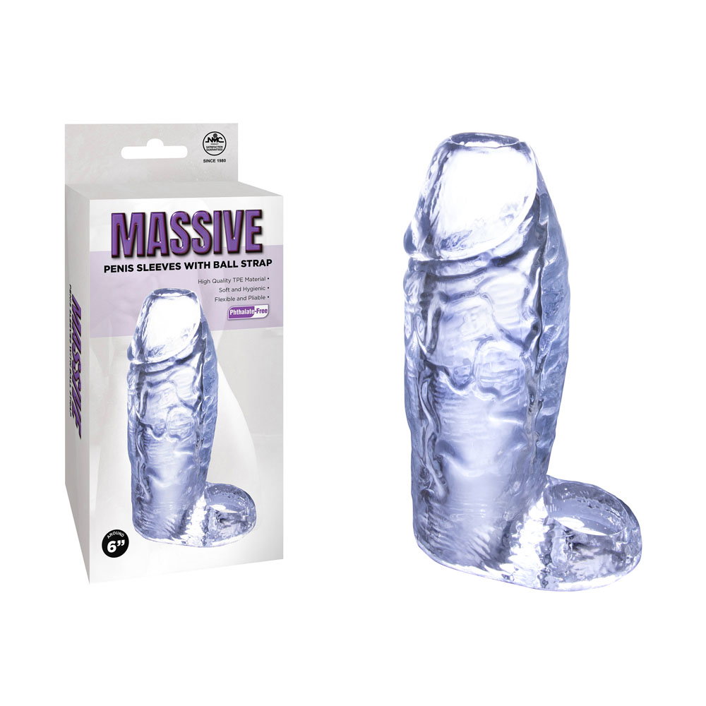 Excellent Power Massive Penis Sleeve with Ball Strap — image 1