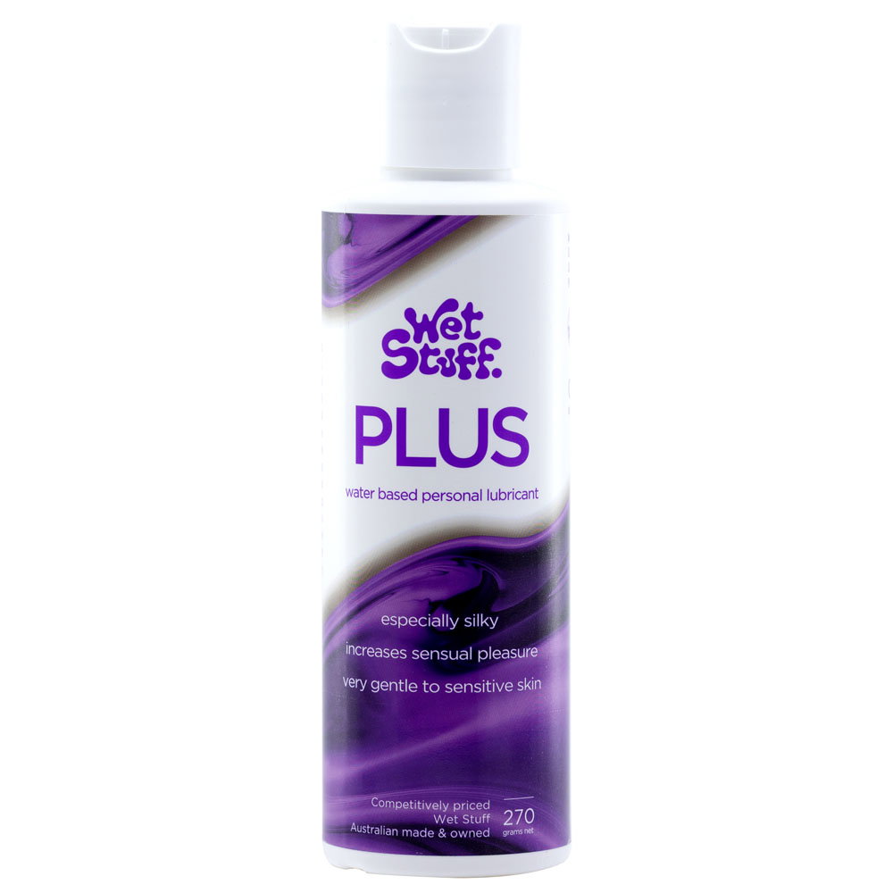 Wet Stuff Plus personal lubricant 270g bottle with disk top dispenser