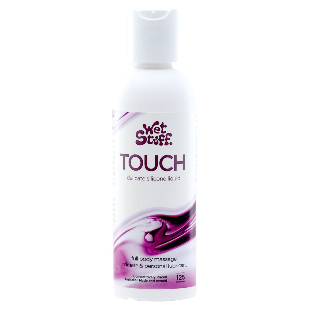 125g bottle of Wet Stuff Touch personal lubricant for intimate use and massage
