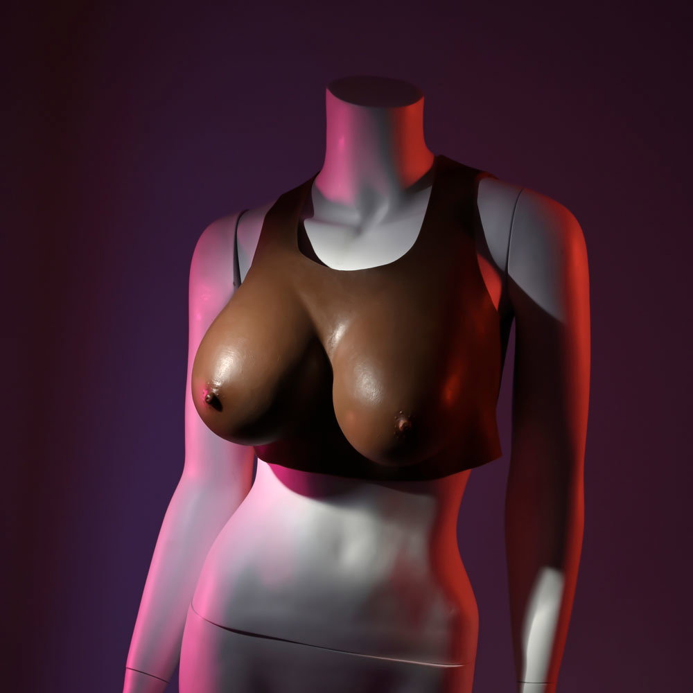 Gender X undergarments D-cup breast plate - Dark | Little Desires