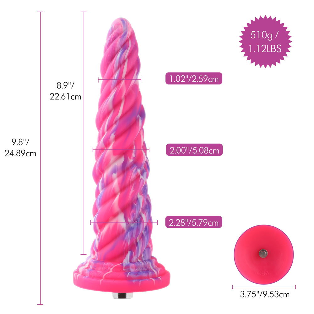 HiSmith Spiral Tapered Fantasy Dildo With KlicLok — image 2