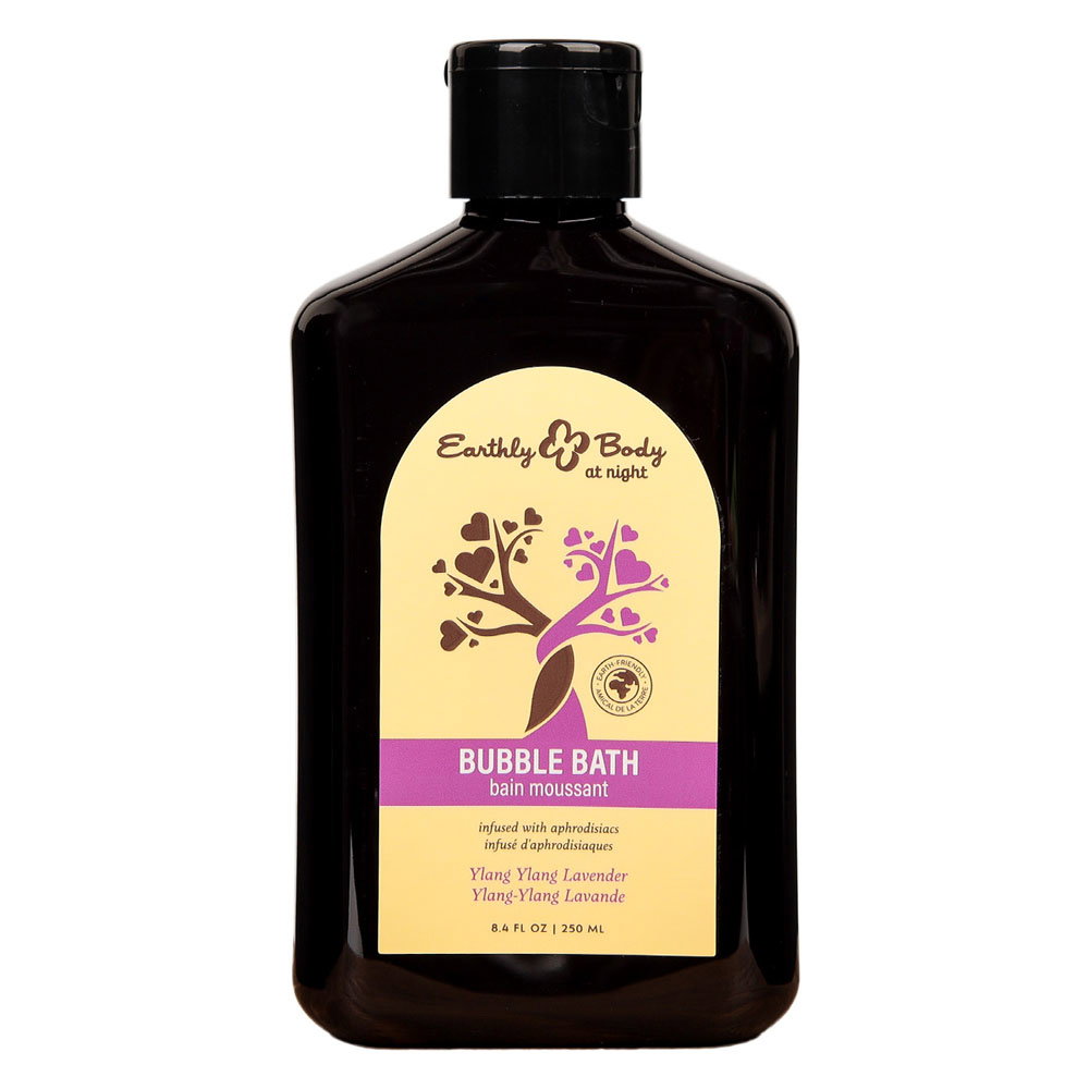Earthly Body Aphrodisiac Bubble Bath in Ylang Lavender scent, 250 ml bottle