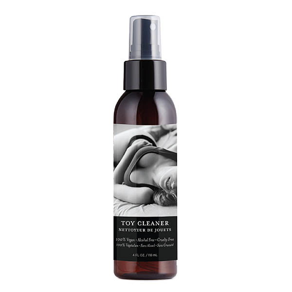 Earthly Body Hemp Seed Toy Cleaner bottle, 118 ml, fragrance-free formula