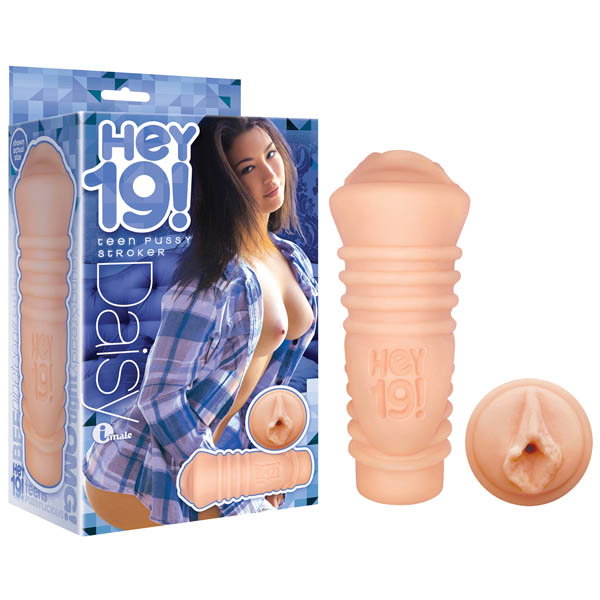 Hey 19! Daisy Haze stroker by Icon Brands, a performer-themed adult masturbator in its packaging