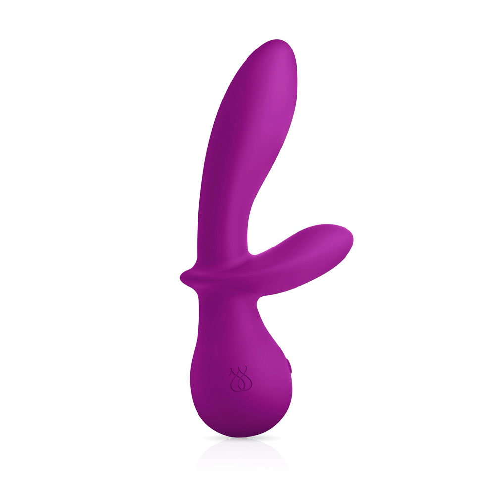 JimmyJane G-Rabbit purple silicone rabbit vibrator with EZ Grip handle