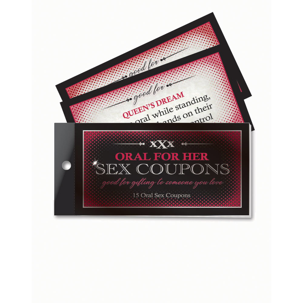 Little Genie Oral for Her Sex Coupons 15-pack novelty coupon book for couples