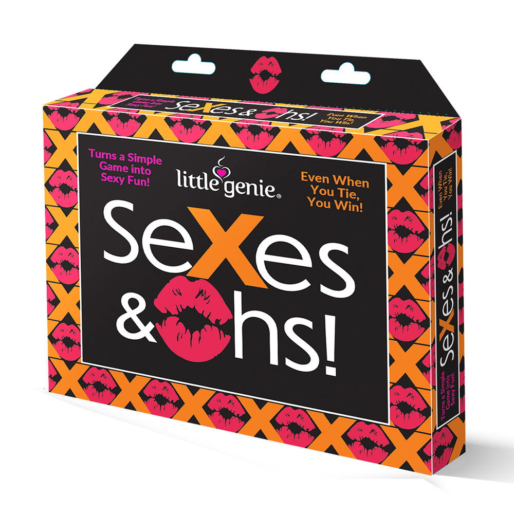 SeXes and Oh's Scratch-Off Game by Little Genie, tic-tac-toe style game with scratch-off cards and X & O markers