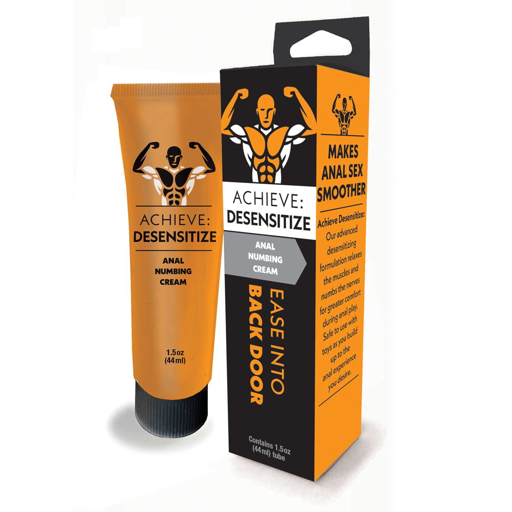 Little Genie Achieve Desensitize anal numbing cream, 44ml resealable tube