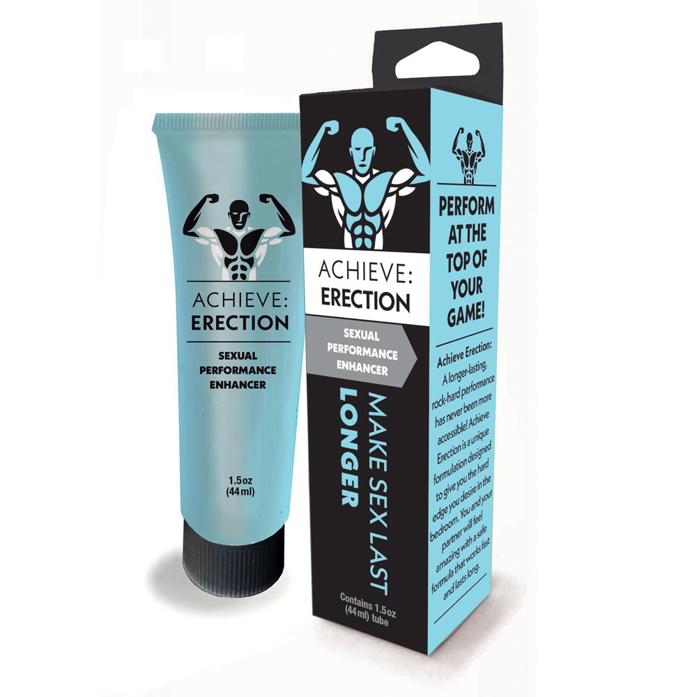 Little Genie Achieve: Erection male performance supplement packaging
