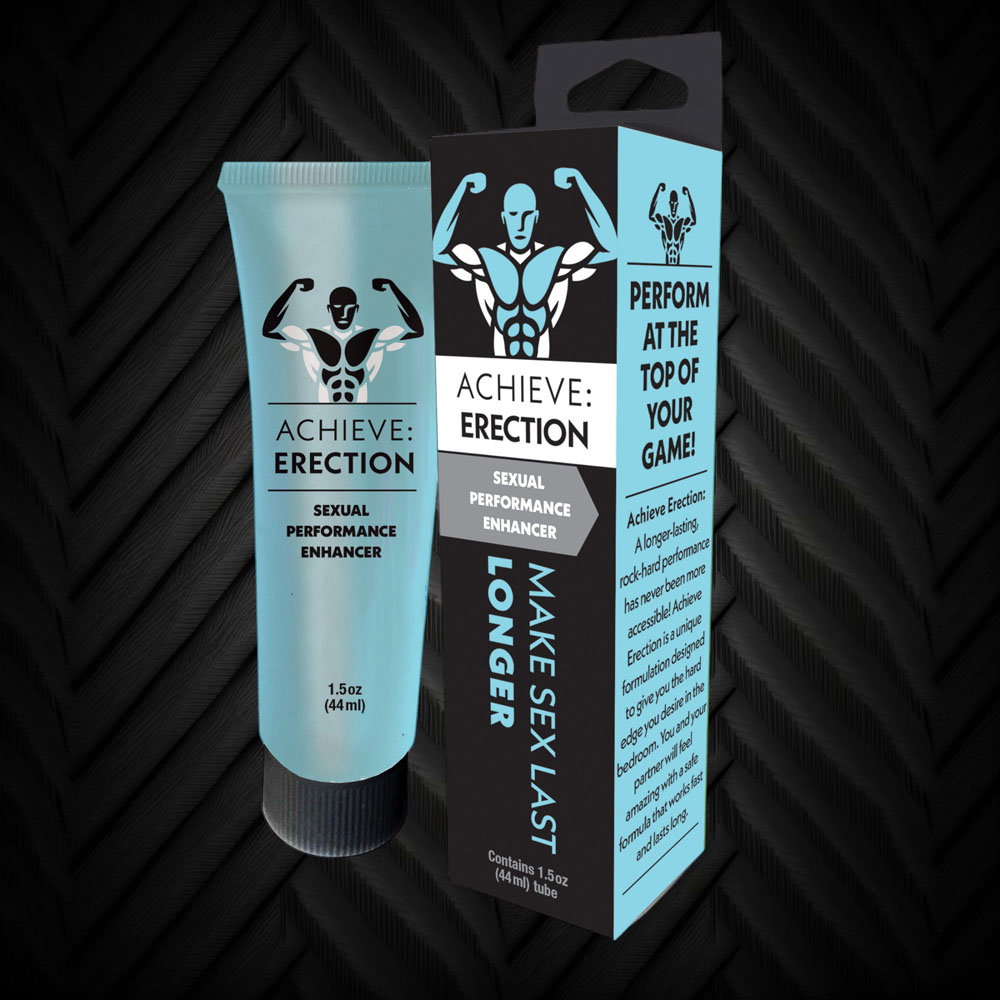 Little Genie Achieve: Erection male performance supplement packaging