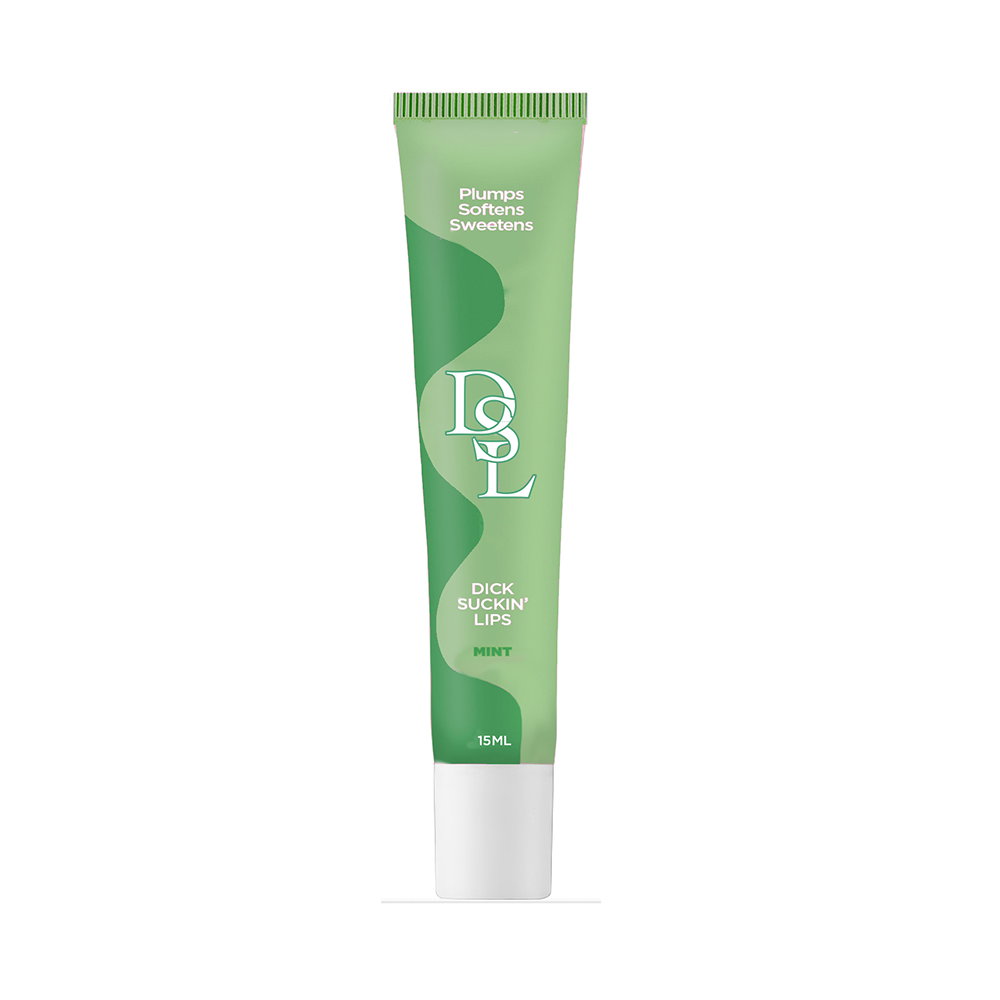 DSL Dick Sucking Lips Lip Plumping Serum in Mint flavour, bottle with applicator