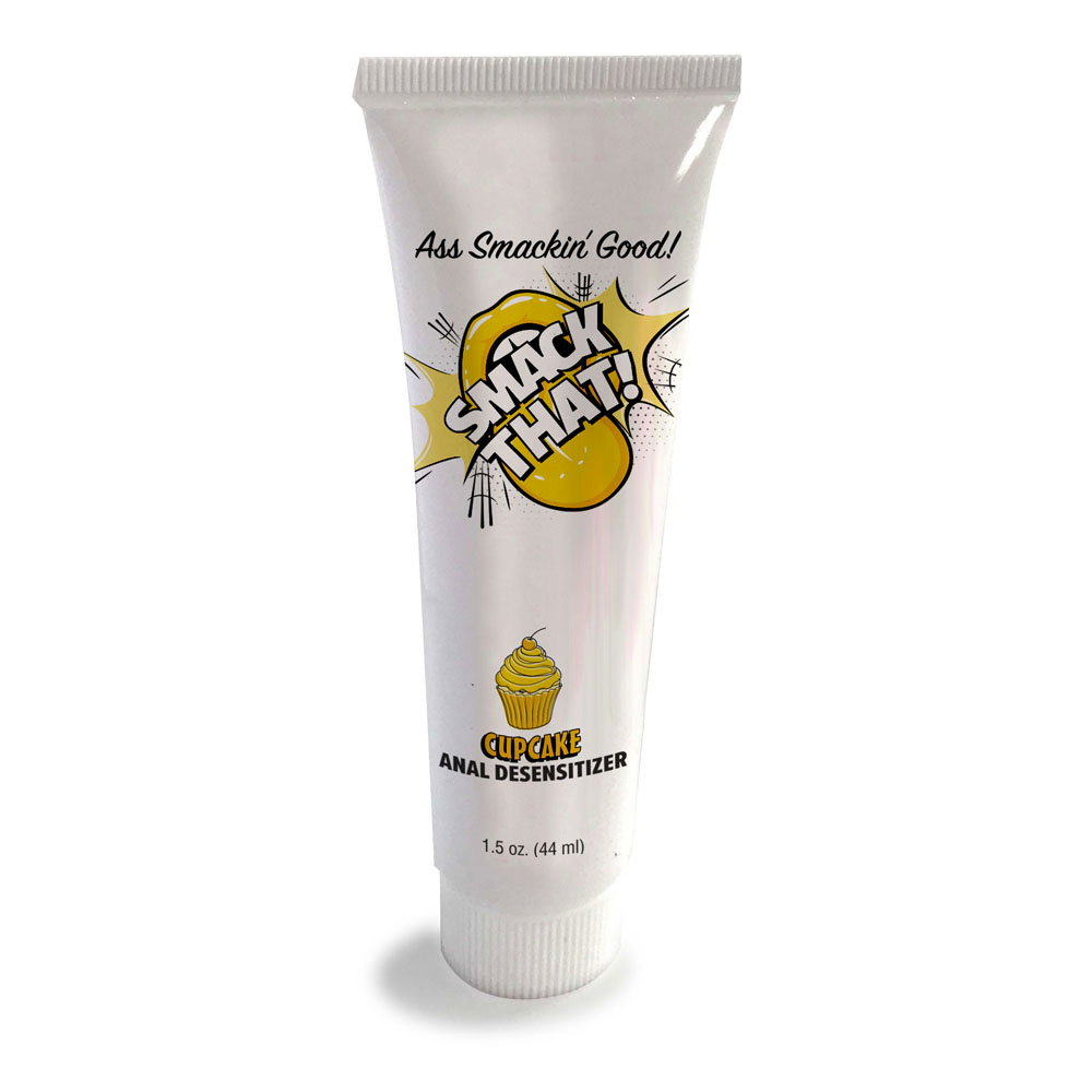 Little Genie Smack That! Anal Desensitiser Cupcake flavour gel, 44ml tube with flip cap