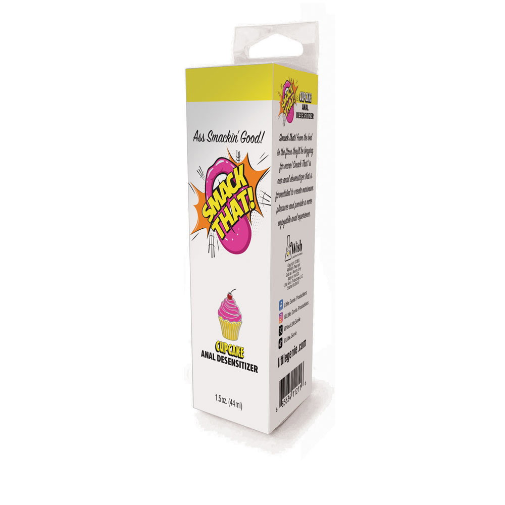 Little Genie Smack That! Anal Desensitiser Cupcake flavour gel, 44ml tube with flip cap