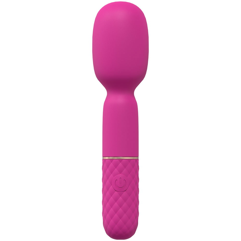 LOVELINE Bella pink mini wand vibrator, a compact silicone clitoral vibrator