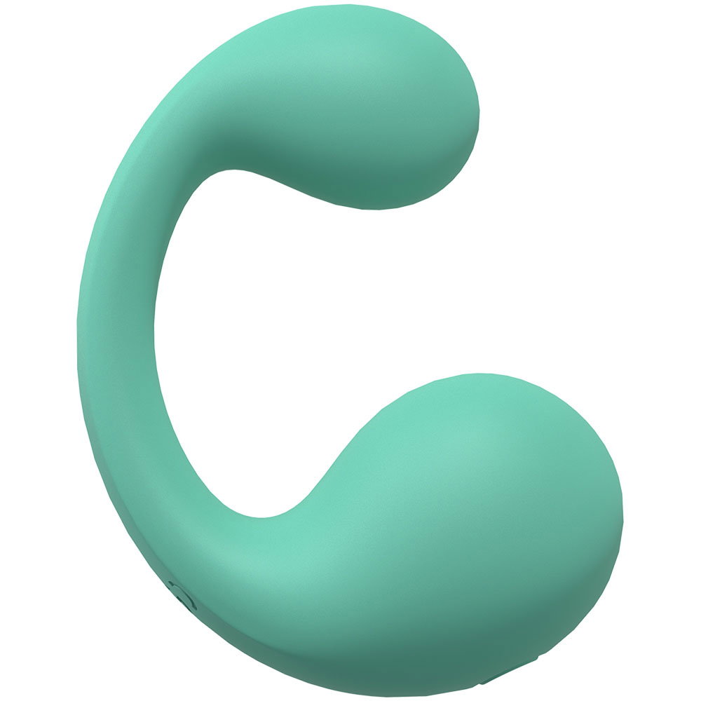 Shots Toys Loveline Playful green silicone vibrator, compact external stimulation design