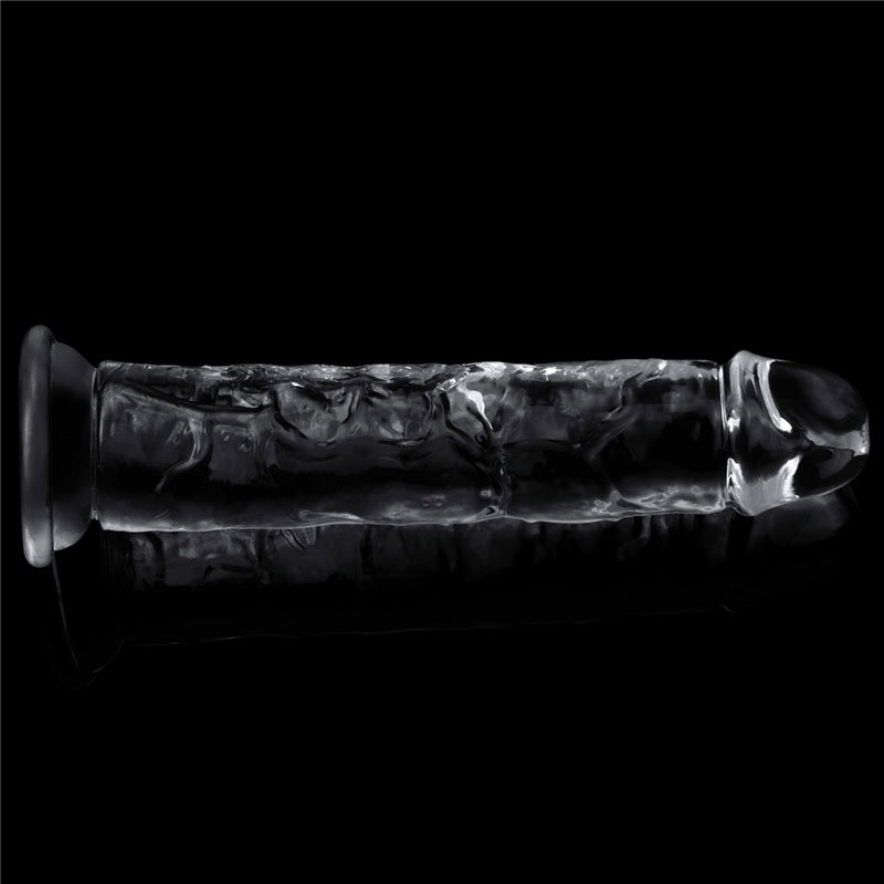 Lovetoy Flawless Clear Dildo 7 inch, a transparent TPE dildo with suction cup base