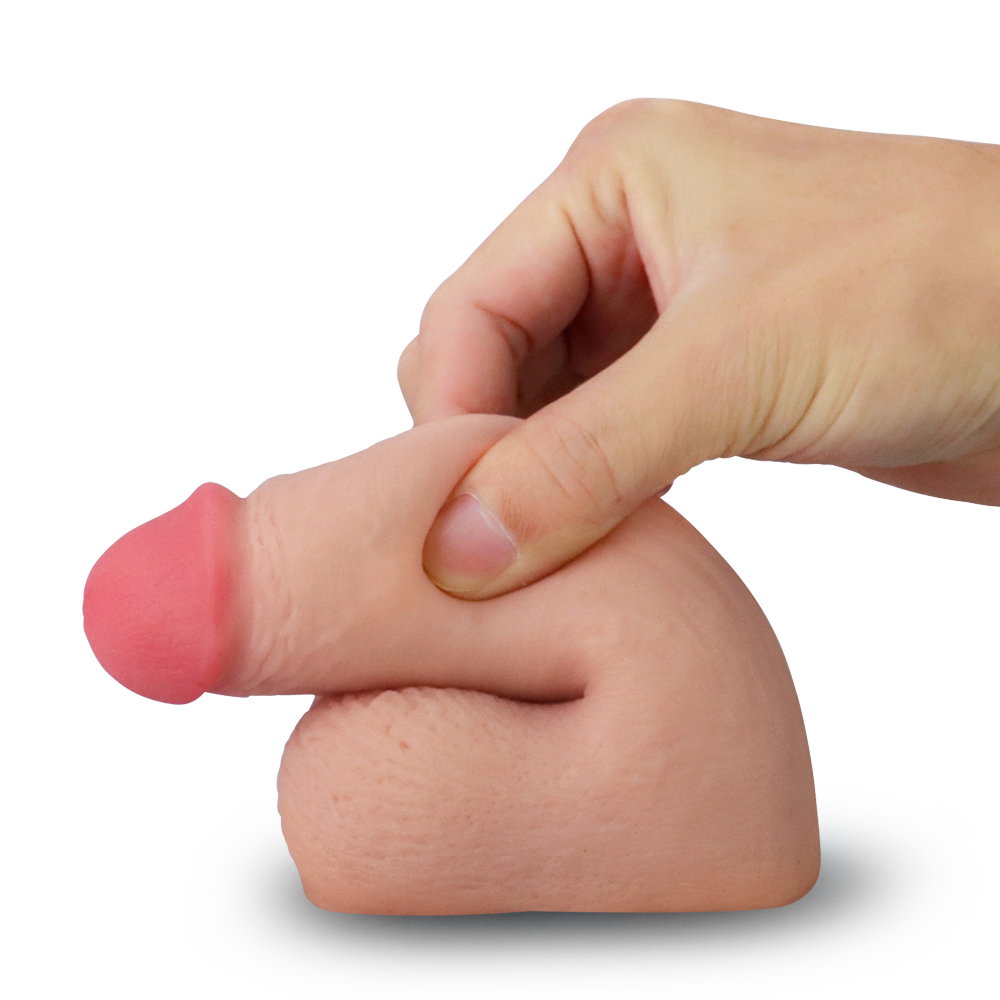 Lovetoy Skinlike Limpy Packer, a 5-inch flesh-toned soft packer with flat base