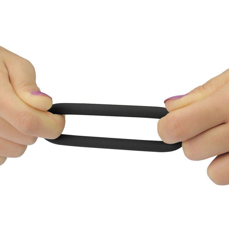 Lovetoy Power Plus Soft Silicone Snug Rings in black, set of 3 sizes