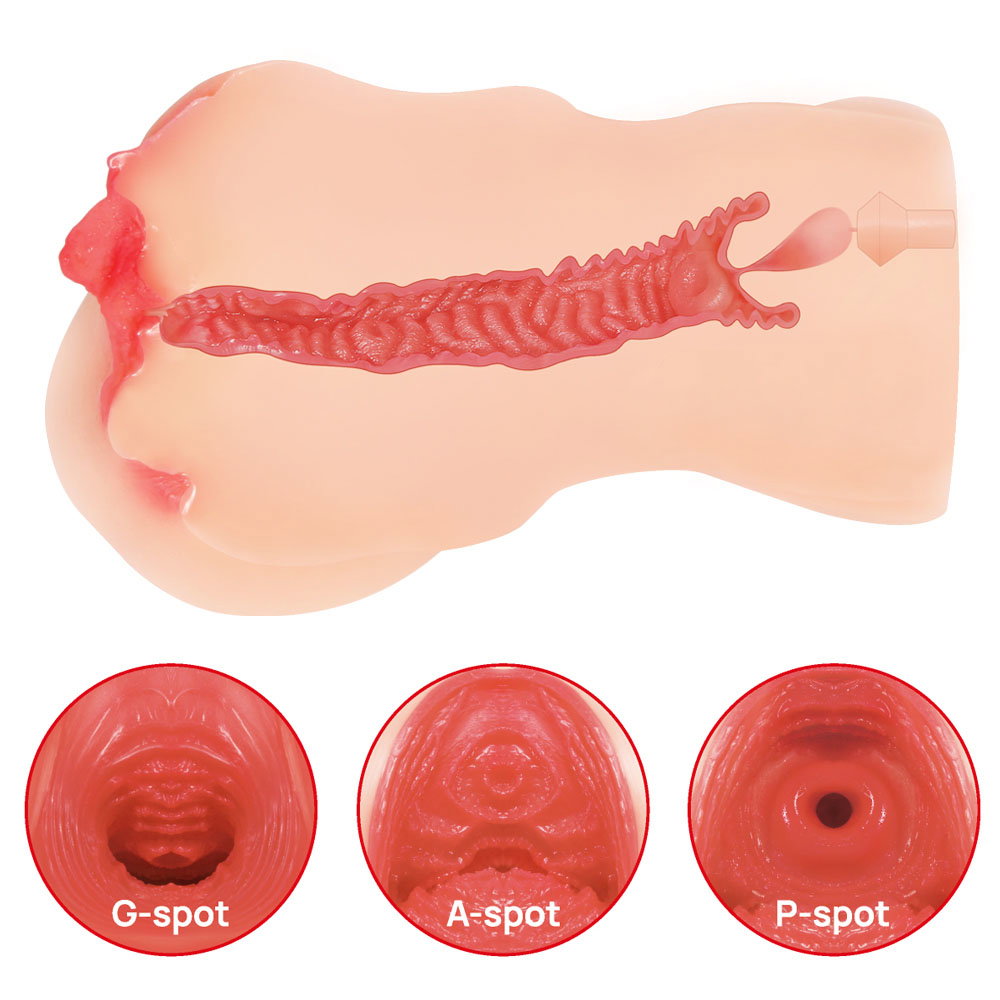 Kokos Maria 003 dual layer TPE masturbator with included silicone suction cap