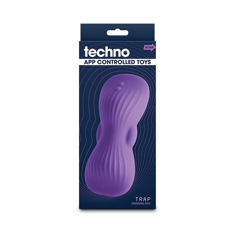 Purple Techno Trap app-controlled silicone grinding pad by NS Novelties