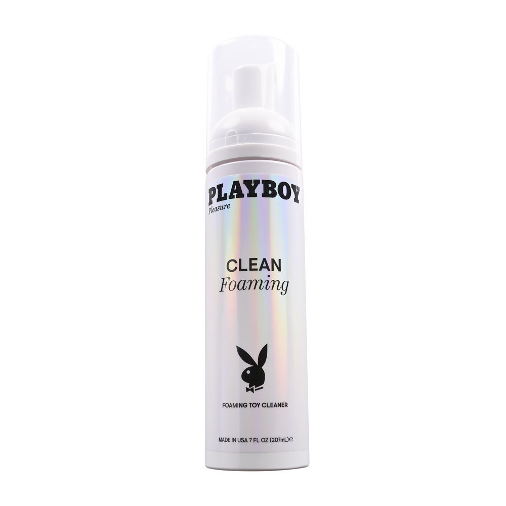 Playboy Pleasure Clean Foaming toy cleanser bottle, 207 ml
