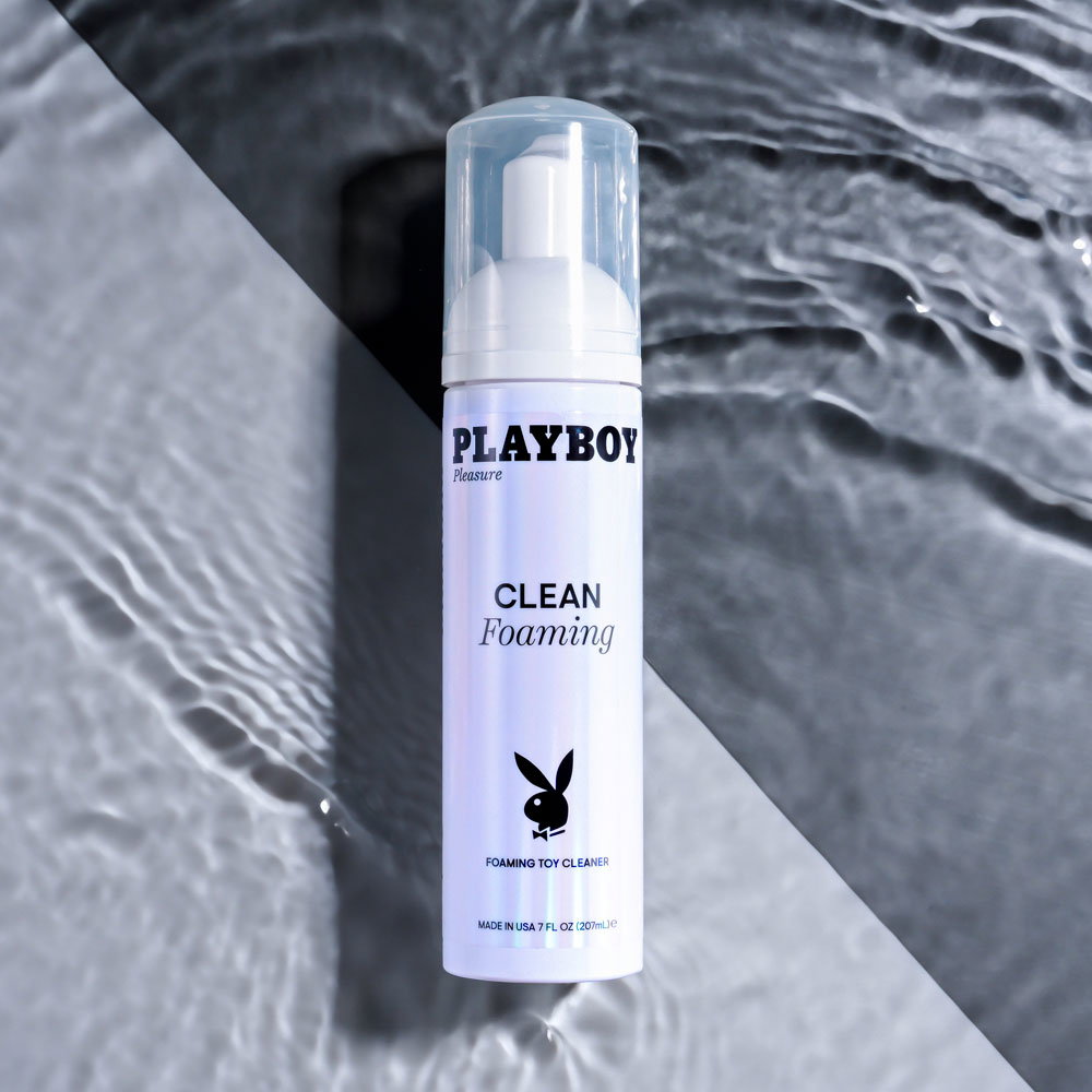 Playboy Pleasure Clean Foaming toy cleanser bottle, 207 ml