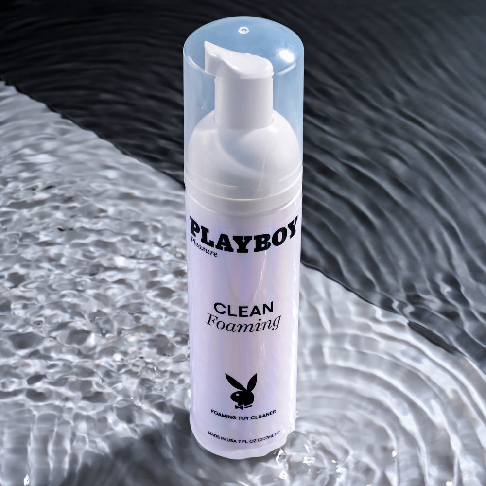 Playboy Pleasure Clean Foaming toy cleanser bottle, 207 ml
