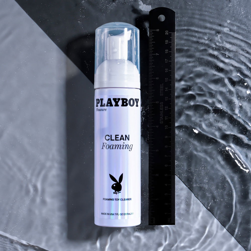 Playboy Pleasure Clean Foaming toy cleanser bottle, 207 ml