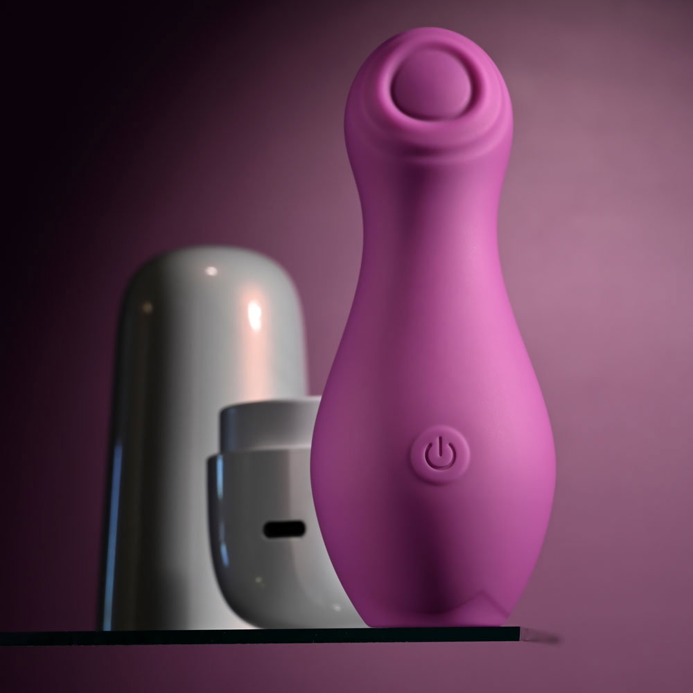 Playboy Pleasure The Jet Set Tapping Toy with white USB rechargeable travel case