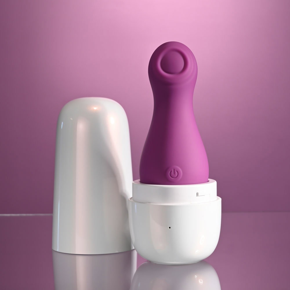 Playboy Pleasure The Jet Set Tapping Toy with white USB rechargeable travel case
