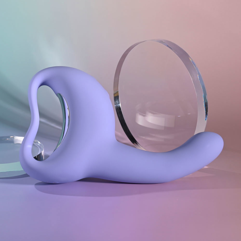 Playboy Pleasure Nice To Meet You curved silicone come-hither vibrator with flexible handle loop