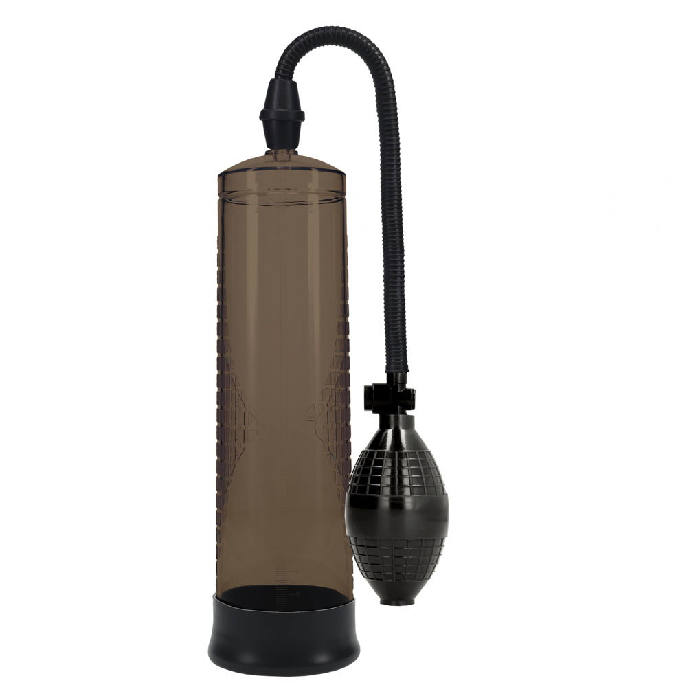 Shots Toys PUMPED Basic Pump 1 in black, an ABS and silicone penis pump with cylinder