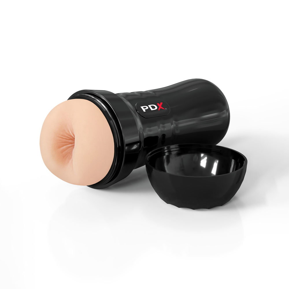 Pipedream Wet Bussies Super Bangin Butt stroker in Light colour with protective case