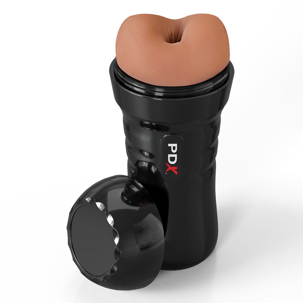 Pipedream Wet Bussies Super Bangin Butt brown masturbator with case