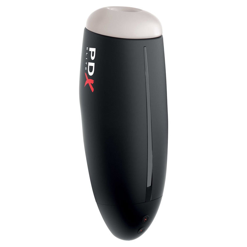 Pipedream PDX Elite Fap-O-Matic automatic masturbator with textured sleeve and charging cord