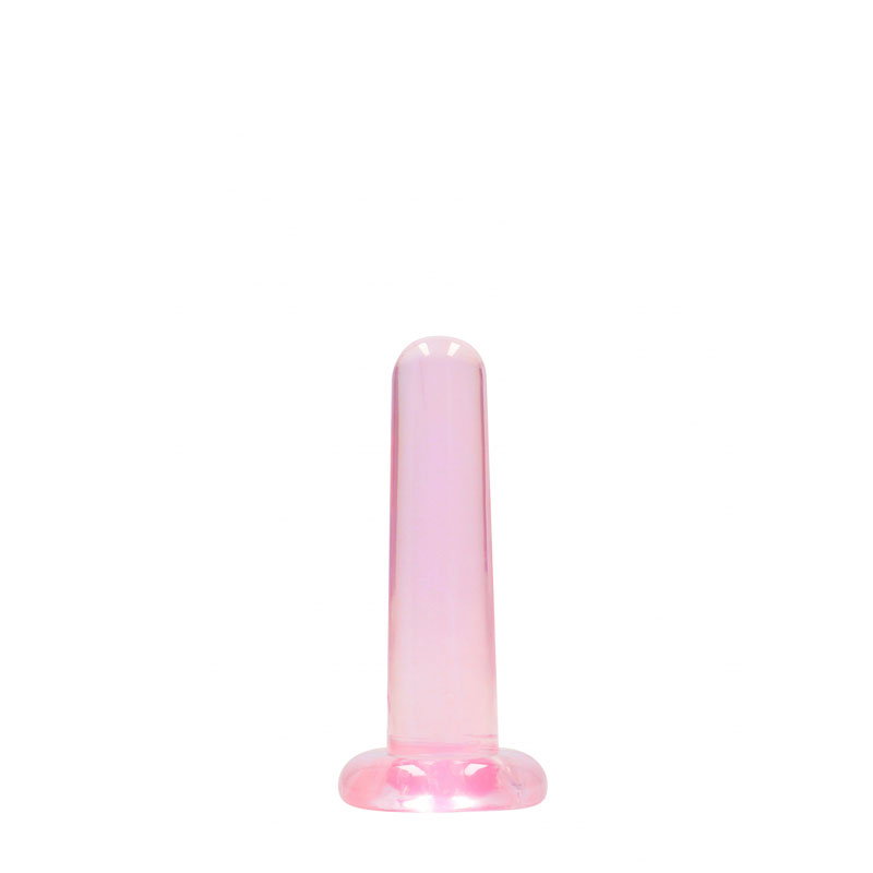 Shots RealRock pink TPE dildo, 13.5 cm, with suction cup base
